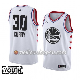 Maillot Basket Enfant Golden State Warriors Stephen Curry 30 2019 All-Star Jordan Brand Blanc Swingman
